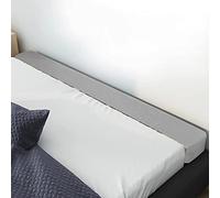 XIEMINLE Coussin de traversin pour tête de lit, accoudoir, canapé, maison, hôtel, lit avec housse amovible, pour lit simple/double/king size, 200 x 10 x 15 cm, gris