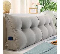 XIEMINLE Coussin lombaire triangulaire pour tête de lit - Pour baie vitrée - Tatami - Canapé - Chambre à coucher - Appuie-tête de lit - Soutien dorsal - Coussin de lecture - Coussin lombaire - 150 x