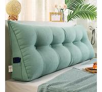 XIEMINLE Coussin lombaire triangulaire pour tête de lit - Pour baie vitrée - Tatami - Canapé - Chambre à coucher - Appuie-tête de lit - Coussin de dossier de lecture - Coussin lombaire - 120 x 50 x 20