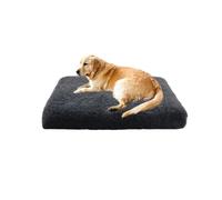 XIEMINLE Coussin orthopédique avec housse amovible pour animal domestique - Doux et confortable - Avec fond antidérapant - Pour chiens de petite, moyenne et grande taille (75 x 50 x 7 cm, gris foncé)