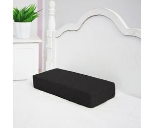 XIEMINLE Coussin rectangulaire pour accoudoir de canapé, coussin de soutien pour tête de lit, coussin doux rembourré, traversin pour le cou, coussin épais (40 x 20 x 20 cm, noir)