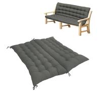 XIEMINLE Coussin touffeté pour banc de baie vitrée, pour balancelle de piano 2/3 places, coussin rectangulaire pour chaise de salle à manger, banc d'entrée épais avec dossier et attaches (100 x 100 x