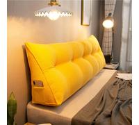 XIEMINLE Dossier de lecture - Coussin triangulaire pour tête de lit, King Size - Coussin cale - Coussin de dossier, coussin lombaire pour lit, canapé, repos de livre, lecture de livres - 180 x 50 x 25