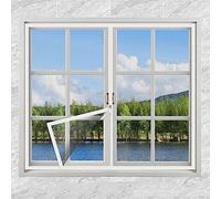 XIEMINLE Filet de protection pour fenêtre pour chat, taille personnalisée, avec fermeture éclair, filet de sécurité pour chat avec ruban autocollant, moustiquaire de sécurité pour fenêtre de balcon