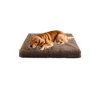 XIEMINLE Grand lit apaisant pour chien - Lit en peluche douce pour animaux de compagnie - Coussin en mousse d'œuf avec housse amovible - Tapis orthopédique pour chiots et chiots avec fond antidérapant