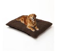 XIEMINLE Grand matelas lavable pour cage de chien - Chaud et moelleux - Pour animal domestique - Coussin doux et apaisant pour chiot - Couverture en peluche avec fond antidérapant (65 x 48 x 8 cm