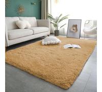 XIEMINLE Grand tapis de chevet doux et moelleux pour salon, tapis d'intérieur antidérapant et lavable en machine pour chambre à coucher, décoration d'intérieur (160 x 200 cm, kaki)