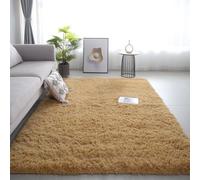 XIEMINLE Grand tapis d'intérieur super moelleux et doux - Lavable et antidérapant - Grand tapis d'intérieur épais pour salon, chambre d'enfant, salon, bureau (160 x 230 cm, kaki)