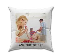 XIEMINLE Housse de coussin personnalisable, housse de coussin personnalisée avec n'importe quel texte et image, housse de coussin avec texte personnalisé avec image, cadeaux pour famille, amis, couple