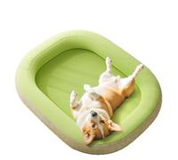 XIEMINLE Lit orthopédique imperméable pour chien et chiot - Coussin apaisant et confortable avec traversin à quatre côtés et fond antidérapant (50 x 40 x 8 cm)