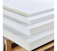 XIEMINLE Mousse haute densité premium, mousse de remplacement pour rembourrage mousse d'ameublement blanche, mousse ferme pour accessoires de maison fournitures banc de jardin canapé coussins de siège