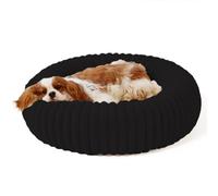 XIEMINLE Panier Rond Chien Moelleux Peluche Lit Donut pour Chiens et Chats | 40*40*18cm,Lit Rond Lavable pour Chiot et Chaton, Fond antidérapant,Lit pour Animaux pour Moyen Taille et Grande
