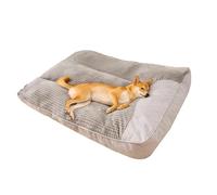 XIEMINLE Tapis Chien Orthopedique, Panier pour Animaux Lavable et Antidérapant, Lit Animaux Confortable, Lit pour Les Chiens de Grande Taille, de Taille Moyenne (120x95x21cm,Gris Clair)