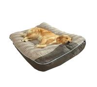 XIEMINLE Tapis Chien Orthopedique, Panier pour Animaux Lavable et Antidérapant, Lit Animaux Confortable, Lit pour Les Chiens de Grande Taille, de Taille Moyenne (80x64x18cm,Gris foncé)