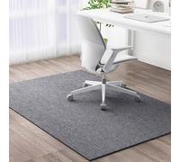 XIEMINLE Tapis de chaise de bureau antidérapant pour sol en bois dur, tapis de protection de sol dur, pour la maison et le bureau (120 x 150 cm, gris foncé)