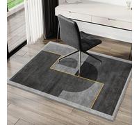 XIEMINLE Tapis de chaise de bureau, tapis de chaise pour sol en bois dur, tapis de sol antidérapant, tapis de chaise, tapis de chaise de bureau, pour la maison et le bureau (100 x 120 cm, style 4)