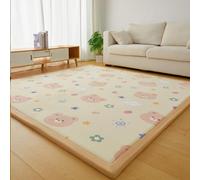 XIEMINLE Tapis de chambre à coucher en peluche douce pour salon, grand tapis de sol moderne à poils ras antidérapant et lavable pour chambre d'enfant, intérieur de sol, chevet (160 x 230 cm, Style 1)