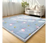 XIEMINLE Tapis de salon, super doux au toucher pour chambre à coucher, antidérapant, ne perd pas ses poils, lavable - Grand tapis de sol pour chambre d'enfants et couloir (200 x 200 cm, Style 3)