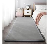 XIEMINLE Tapis de salon super doux pour chambre à coucher, tapis moderne à poils courts, lavable, antidérapant pour salle de jeux, couloir, chambre d'enfant (140 x 200 cm, gris clair)