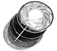 XIEweiZHI Bourriches Panier à Poisson Ligne en Nylon Anneaux en Acier Inoxydable Sac de Filet de pêche Pliable Anti-Suspension et Cages à Poissons à séchage Rapide(40cmx300cm)