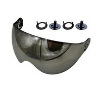 XIEweiZHI Helmet Lens Face Shield Visor Outdoor Skiing Equipment Accessory Ski Helmet Visor Spare Lens UV Protection(Silver Gray Lens)