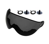 XIEweiZHI Helmet Lens Face Shield Visor Outdoor Skiing Equipment Accessory Ski Helmet Visor Spare Lens UV Protection(Black Lens)