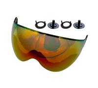 XIEweiZHI Helmet Lens Face Shield Visor Outdoor Skiing Equipment Accessory Ski Helmet Visor Spare Lens UV Protection(Colorful REVO Lens)