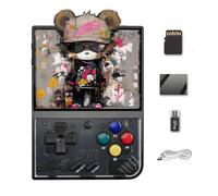 XiFanHo Console retro Miyoo mini Plus, 128 Go Miyoo mini+ Console de jeu portable avec 20000+ jeux, système Linux Cortex-A7 3000 mAh (Noir)
