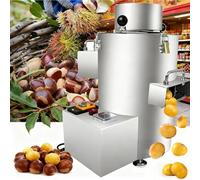 XifeZylith Éplucheuse À Châtaigne Professionnelle 100kg/H pour Restaurant - Machine Éplucher À Décortiquer Les Châtaignes sans Dommage - Éplucheur Électrique À Marrons Automatique À Lame INOX
