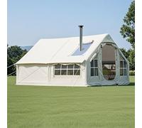 XifeZylith Maison Gonflabl Camping, Tente Familiale XXL Tente Gonflable 4 6 8 Personnes, Pop Up Air Tent Tentes De Gamping Gonflable avec Ouverture De Cheminée Et Fenêtre De Toit