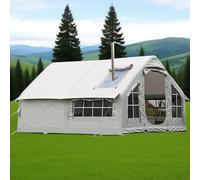 XifeZylith Tente De Camping Gonflable Tente Winter Glamping 6-8 Personnes Tente Familiale XXL Gonflable 4-Saisons Maison Gonflabl Camping, Montage Rapide Idéal pour Le Camping Et L'extérieur