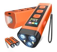 XIFRUS Lot de 2 appareils anti-aboiement de chien avec écran couleur, rechargeable, 2000 mAh, avec 4 réglages de fréquence (25/30/40/55 kHz), portée de 20 m, sûr et efficace pour une utilisation en