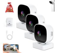 Xifyjus Caméra De Sécurité Succeedto Crystal Clear 2k, Caméras De Fenêtre sans Fil pour La Sécurité Intérieure à Domicile, Mini Caméras De Surveillance, Vision Nocturne Couleur