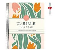 Xifyjus La Bible En Un An: Un Voyage De 52semaines à Travers La Parole De Dieu, Nouvelle Bible à Reliure Spirale Espace Pour Les Notes, Outils D'étude Hebdomadaires Et Annuels Pour Les Femmes