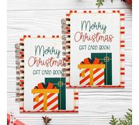 Xifyjus Livret De Survie De Noël à Spirales, Carnet Souvenir De Noël à Spirales (Pages 5x7), Porte-Cartes De Noël à Faire Soi-Même pour étudiants, Colis De La Part des Parents