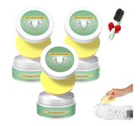 Xifyjus Nettoyant Pour Chaussures Blanc Rozino, Nouveau Kit De Pâte Solide Multifonctionnelle Sans Lavage Baskets, Sans Eau, Crème Détachante Pour Chaussures Blanches Avec éponge Et Brosse
