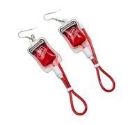 XIGAWAY Boucles d'oreilles amusantes en forme de goutte de sang liquide pour femme, boucles d'oreilles fantaisie en plastique dans les styles de groupe sanguin (AB, RH, A, B, 0), Small, Revêtement en