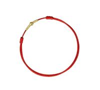 XIGAWAY Bracelet Cheville Couple - Fil Rouge et Noir Tissé à la Main Perles Dorées Symbole de Bon augure Homme Femme Cheville Bracelet Été 2025, taille unique, Acier titane, Pas de gemme