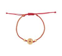 XIGAWAY Bracelet chinois en alliage avec nœud de fortune fait à la main, bracelet ethnique unisexe réglable, taille unique, Métal, Pas de gemme