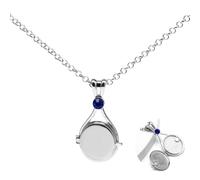 XIGAWAY Collier avec médaillon en forme de coquillage avec fermeture magnétique - Pendentif en alliage inspiré des sirènes avec oxyde de zirconium (3 options de couleur), 1, Métal, Pas de gemme