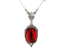 XIGAWAY Collier avec pendentif effet hypnotique pour femme, chaîne en forme de X, bijoux géométriques, collier tendance en alliage