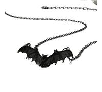 XIGAWAY Collier avec pendentif en forme d'aile de chauve-souris pour femme, chaîne gothique gothique en alliage avec croix, 1, Métal, Pas de gemme