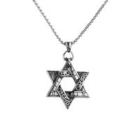 XIGAWAY Collier avec pendentif étoile Hip Hop pour femme, chaîne ras du cou en alliage d'acier inoxydable, style dessin animé vague d'eau collier (style 1/style 2), 1, Métal, Pas de gemme