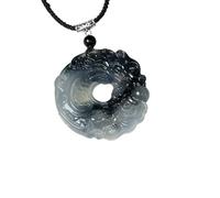 XIGAWAY Collier avec pendentif phénix dragon encre, boucle de paix, chaîne torsadée pour homme et femme, 61-70 cm, 1, Plastique, Pas de gemme