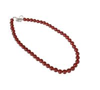 XIGAWAY Collier de perles rouges de 4 mm, 6 mm, 8 mm, 10 mm, bijoux de style coréen pour femme, 1, Autre, Pas de gemme
