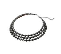 XIGAWAY Collier ras du cou en strass noir pour femme, motif géométrique, collier de soirée formel