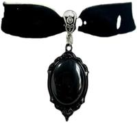 XIGAWAY Collier vintage unisexe avec pendentif croix gothique noir et rouge foncé en alliage, collier ras du cou rétro doux et tendance pour homme et femme, 1, Métal, Pas de gemme