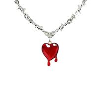 XIGAWAY Love Collier pour femme - Collier avec croix en alliage plaqué or/or rose/argent/noir - Bijou alternatif avant garde 2025 automne, 1, Métal, Pas de gemme