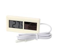 XIGAWAY Mini thermomètre à énergie solaire numérique LCD avec capteur de température Câble 1 m