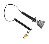 XIGAWAY Thermocouple de surface à rouleau de type K - 50 ~ 500 degrés - Capteur de température portatif avec roulements à billes - 4 roues WRNM-101